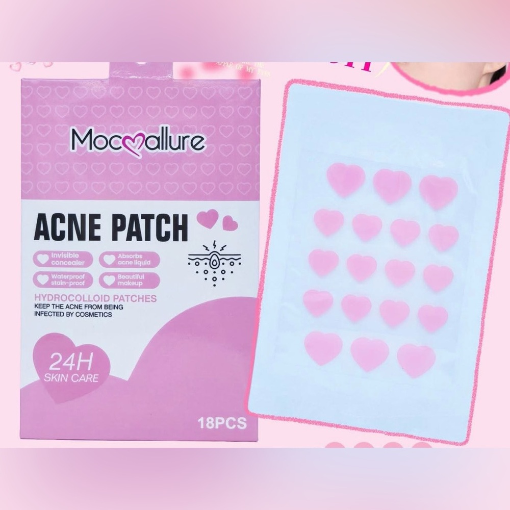 Mocallure Pink Heart Acne Patches 18 pcs
